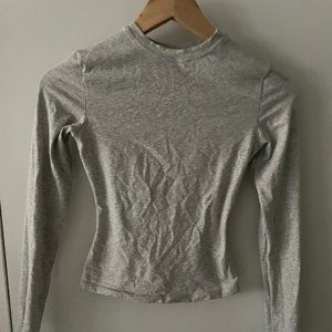 Adanola Long Sleeve Top in color Grey Melange size XS